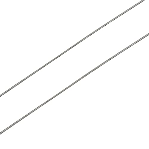 Stahlseil ummantelt mit Ösen Diebstahlsicherung - Stahlkabel mit Schlaufen, Schlaufenkabel mit Kunststoff ummantelt rostfrei, Kabelschloss für Gartenmöbel, Terrassenmöbel, Fahrrad. Länge: 3m