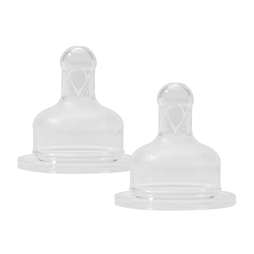 babynova Tetina de silicona para biberones de cuello ancho – Tetina con tecnología anticólicos – Sin BPA –Tamaño L (Flujo rápido para la Papilla)