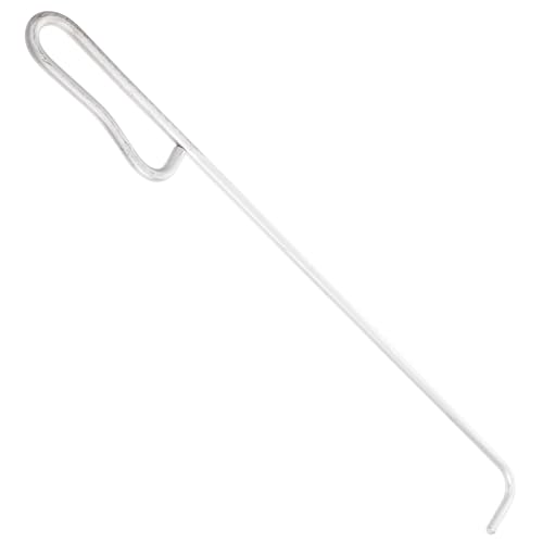 Rolling Shutter Door Hook Hooks Manhole Cover Lifting Tool Manhole Cover Lifter Manhole Hook Fire Pit Poker Manhole Cover Hook Manhole Lifting Gadget Manhole Lid Hook Steel Silver IWOWHERO