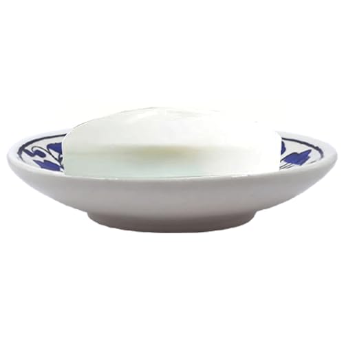 Image of Soap Holder for Bathroom Shower Wash Basin with Drain Hole Beautiful Ceramic Soap Case Stand with Drain Easy Cleaning, for Shower Bathroom Kitchen Sink Bathtub Bathroom Accessories