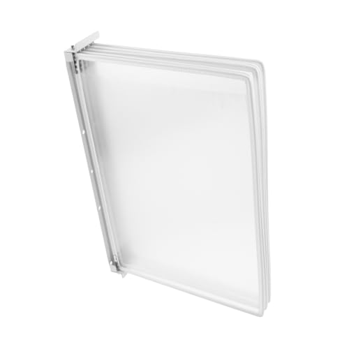 Cabilock Wall Mounted File Holder Organizer Page Display System for Documents Sturdy Lightweight Construction Space Saving Wall Mounted Storage for Office School and Home Use