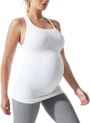 GEIFA Ledies, Sleeveless Stretchable Camisole Very Maternity Pregnancy Soft Undershirt Solid Pack of 1 (5XL, White) - Image 7 thumbnail