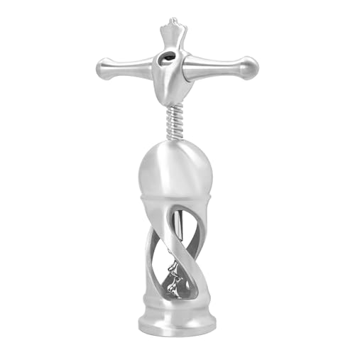Wine Bottle Opener for Intact Cork Removal, Wine Corkscrew Heavy Duty, Effortless Bottle Opening, Manual Multifunctional Cork Screw for Waiter, 304 Stainless Steel and High Strength Carbon