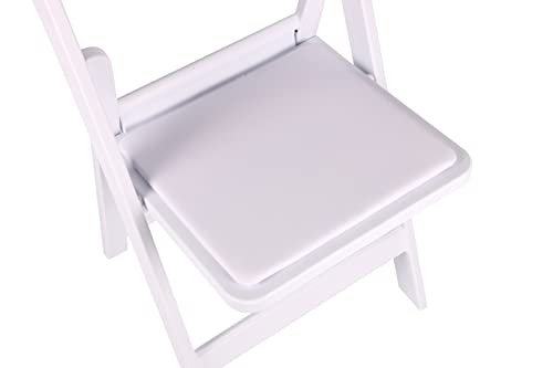Image of BTEXPERT Resin Folding Chair Vinyl Padded Seat Indoor Outdoor Lightweight Set for Home Event Party Picnic Kitchen Dining Church School Weddings