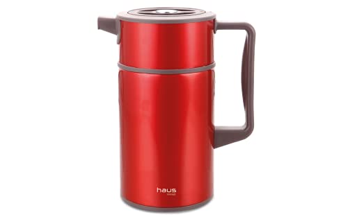 Haus Concept - Garrafa T&eacute;rmica Scala 1L 11 x 17,7 x 22,5 cm - Vermelho