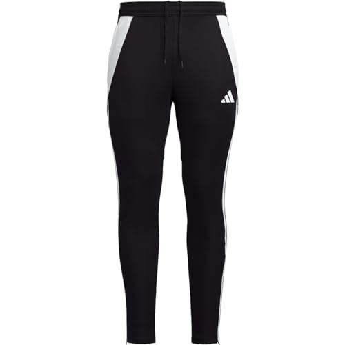 adidas Men's Tiro 24 Soccer Tracksuit Pants, Black/White, Large