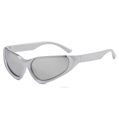 Lunettes œil de chat vintage homme et femme verres miroirs argent C4 taille unique