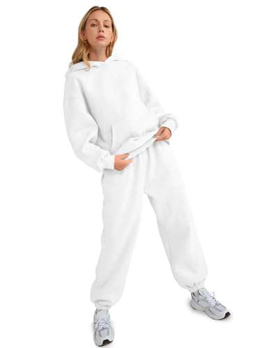 Image of AUTOMET Womens 2 Piece Lounge Sweatsuit Fall Fashion Matching Sweat Sets | Oversized Fall Hoodies & Baggy Jogger Sweatpants Fashion 2026 Outfits