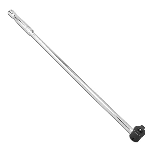 Duraherra 1/2 Inch Drive Breaker Bar 600mm/24 Inch Heavy Duty Square Drive Power Knuckle Breaker Socket Wrench Flexible Handle Breaker Bar for Wheel Nut Spanner