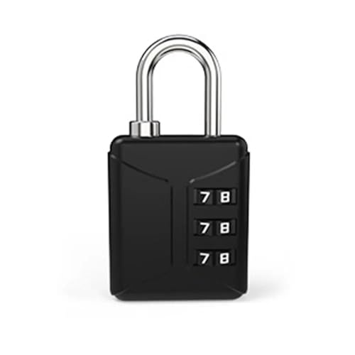 Cadenas à 3 chiffres haute résistance avec code interchangeable sans clé