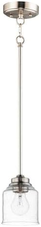 Maxim Acadia-One Light Pendant-4.75 Inches Wide by 7.25 inches high-Satin Nickel Finish -Traditional Installation