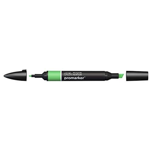 Image of Winsor & Newton Promarker, Alcohol Based Markers, Grass (G457), Double Tipped Drawing Marker Set for Artists, Graphic Designers, Illustrators - Chisel & Fine Twin Tip, Streak Free Coverage