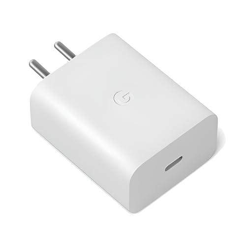 Image of Google 30W USB-C Rapid Charger Adapter for Google Pixel 10 | 10 Pro | 10 Pro XL | 9 | 9a | 9 Pro | 9 Pro XL |Fold|8|8a|Tablet /Chrome Books & Other Type C Device Quick Charger Support - 30 watt, White