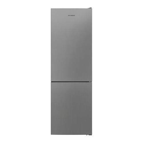 Hyundai Frigorífico Combi Inox, 2 Puertas. HC185600ENFX, Capacidad 295 Litros, No Frost, Multi Air Flow, Bajo Nivel Sonoro, Puerta Reversible, Clasificación Energética E