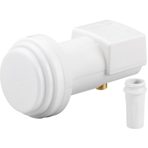 CABLEPELADO Conversor LNB Universal, LNB para Antena parabolica, Universal Single LNB, LNB Sat Digital (DVB S2), Ruido 0,1 dB, 8K, 4K, UHD, HDTV, 3D,