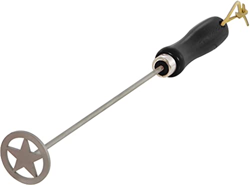 Fer à marquer pour steak en fonte robuste avec manche isolant motif étoile - 2