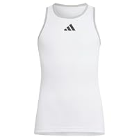 adidas Mädchen Club Tank Top, White, 13-14 Years