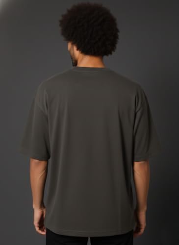 Image of Besick Oversized Plain Cotton Drop Shoulder Baggy fit Tshirt for Men