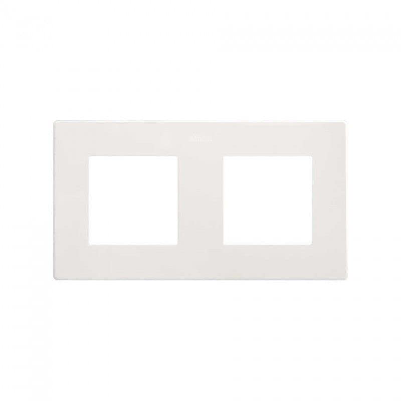 SIMON 270 | Marco estética icon con 2 elementos blanco 27000620-090