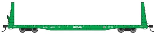 Preisvergleich Produktbild Spur H0 - Güterwagen 68' Bulkhead Flatcar BC Rail