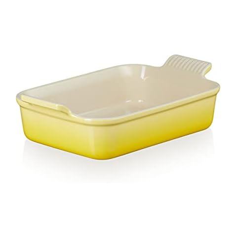 Bandeja rectangular de cerámica de gres Le Creuset Heritage Soleil Cover