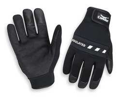 CONDOR 2XRT9 Insulated Glove, Thermal, Blk, S, Pr