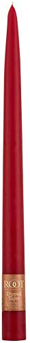 Root Candles Smooth Hand-Dipped 12-Inch Dinner Candles, 12-Count, Red #TOP1