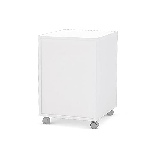 Gaveteiro Maia 3 Gavetas com rodízios Branco Politorno