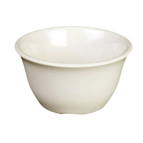 FSE CR303V Bouillon Cup, 7 oz., 4" Dia., Break-Resistant, Dishwasher Safe, Melamine, Ivory, BPA Free, Pack of 12