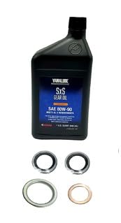 Image of Yamaha Viking 700 / Viking VI 700 (2014-2024) all Models Differential /Gear Oil Change Kit 1 Quarts ACC-GROIL-5G-QT /Washers