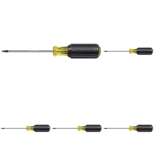 Image of Klein Tools 19542 T15 TORX Screwdriver, Round Shank, Cushion-Grip, Made in USA (Pack of 5)
