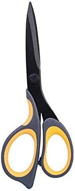 Craft Scissors Scissors, Stainless Steel, Office Cutting Paper, Etc, Strong and Wear-, Black, Comfortable Handle, High Temperature Resistance Scissors