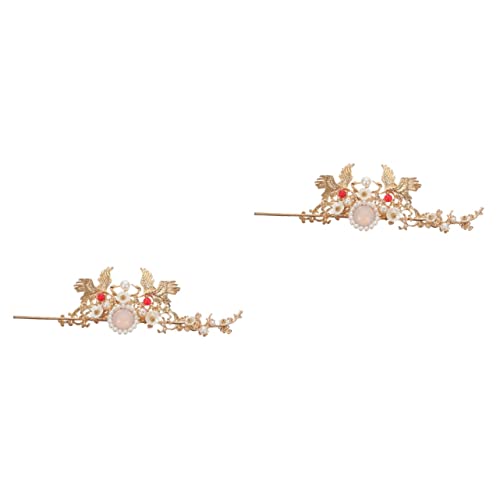 Lot de 2 barrettes à cheveux chinoises vintage WOONEKY de prestige