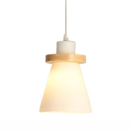 Lampe suspendue en verre industrielle de plafond et design épuré en verre