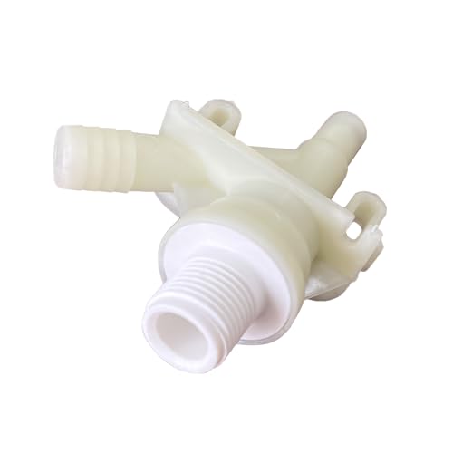 Image of iFJF 385311641 RV Water Valve Kit for Marine Pedal-flush Toilets Plastic | Durable ABS Plastic, for 300 301 310 311 320 321 Series Pedal-Flush Toilets, Hose Clamp Fastener, DIY, Regulate Water Flow