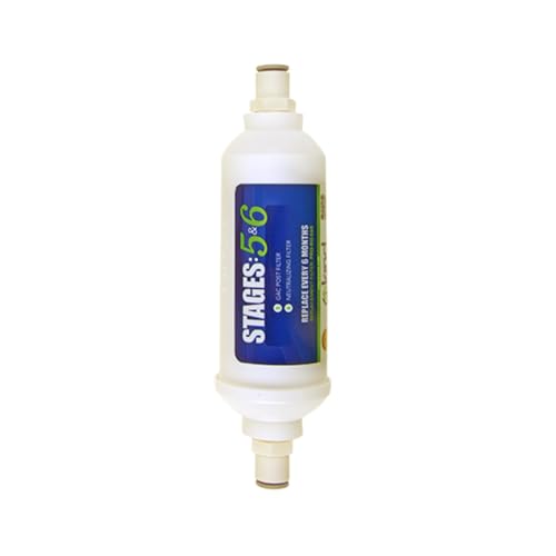 Kind Water Systems - 6-Stage Reverse Osmosis Drinking Water System Replacement Filter Stages 5-6 - Compatible with Pelican 104851 PRO-RO-56R