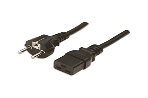 Manhattan Icoc 063-Nc - Cavo Alimentazione C19 A Schuko 2.5 Mt