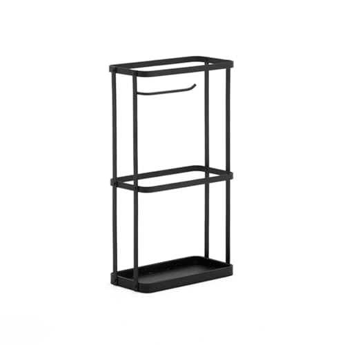Portaombrelli in Metallo Simple Umbrella Stand Double Layer Iron Art Cane Holder Hotel Hall Parasol Holder Versatile Practical Umbrella Rack