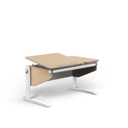 Moll Winner Split Comfort - Escritorio infantil (altura regulable, ergonómica, con tablero de mesa dividido, inclinable, ideal para escolares), fabricado en Alemania
