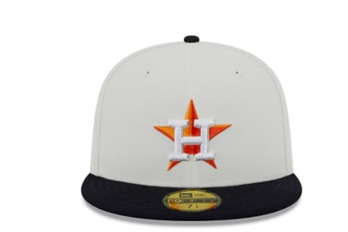 New Era Unisex Adult Houston Astros 59Fifty Fitted Cap - White/Blue miniatura 2