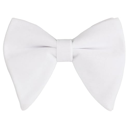 Image of Alizeal Velvet Pre-tied Adjustable Bow Tie for Men Oversize Formal Solid Tuxedo Bowtie