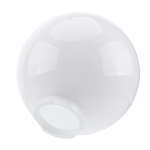 Toddmomy Acrylic Milk White 10 Inch Spherical Lampshade Replacement Outdoor Globe Lamp Shade for Wall Sconces and Ceiling Fixtures