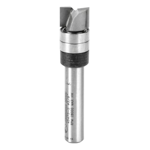 Image of Amana Tool - 45475-S Carbide Tipped Flush Trim Plunge Template 3 /8 Dia x 1 /4 Sh