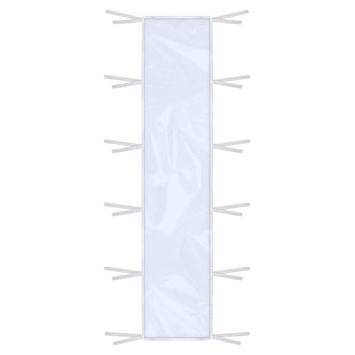 Design resistente strappo: costruita con robusti materiali in PVC, la grondaia della tettoia garantisce un'eccellente resistenza strappo e durata, offrendo prestazioni affidabili in condizioni ambientali difficili come tempeste di o esposizione prolungata al sole sui tetti