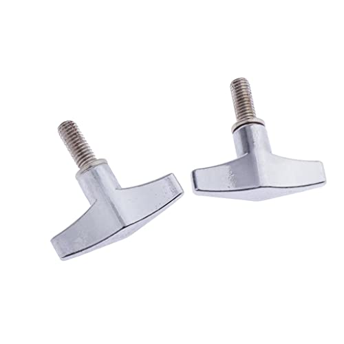 2 Tornillos para Hi-Hat Clutch de Batería Zinc miniatura 1