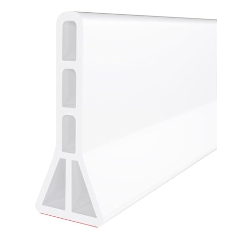 Jianyiihuly High Quality 4" for Curbless Shower Threshold Barrier Water Dam 59 in Fold Splash Guard