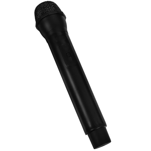 Alasum Microphone de Simulation en Plastique Stable pour Garçon et Filles Accessoire de Microphone Créatif et Léger sans Son pour Jeux de Rôle Fêtes et Spectacles