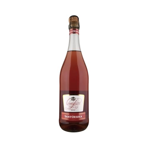 SANT'ORSOLA Italienischer Roséwein vom Typ Lambrusco S mit IGT Emilia Lambrusco SANT'ORSOLA Flasche 75 cl. 4er Pack