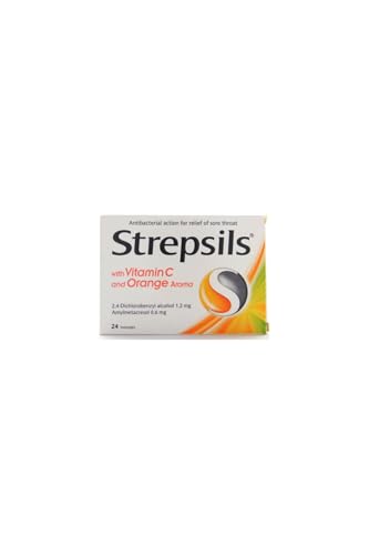 Pastil — Strepsils Vitamin C Orange 24, Portakal Aromalı
