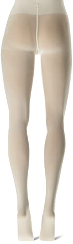 DKNY Hosiery Women's Opaque Coverage Tights with Control Top 412NB M Whisper White4